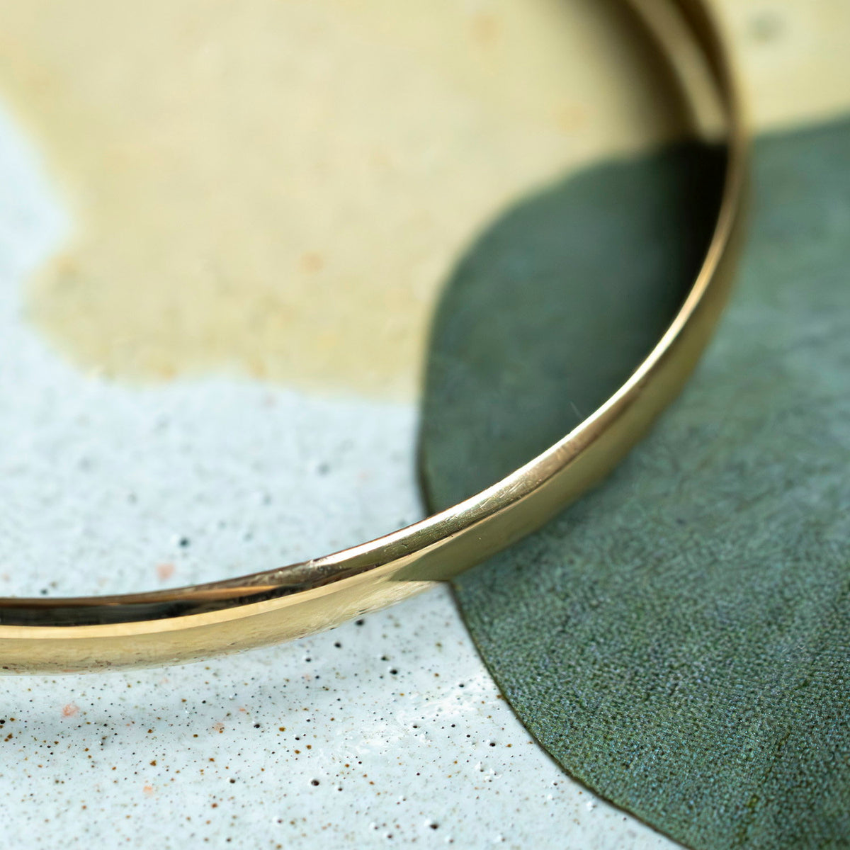 Armring i massivt 14 karat gult gull, bilde 16 av 16