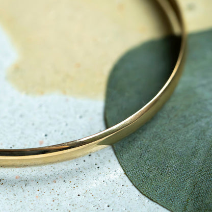 Armring i massivt 14 karat gult gull, bilde 16 av 16