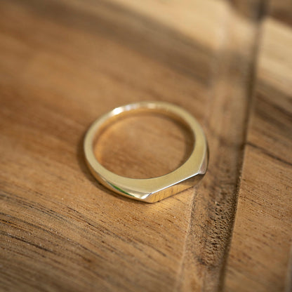 Nora Mørk ring til dame i forgylt sølv, 3 mm, str. 52-58, bilde 7