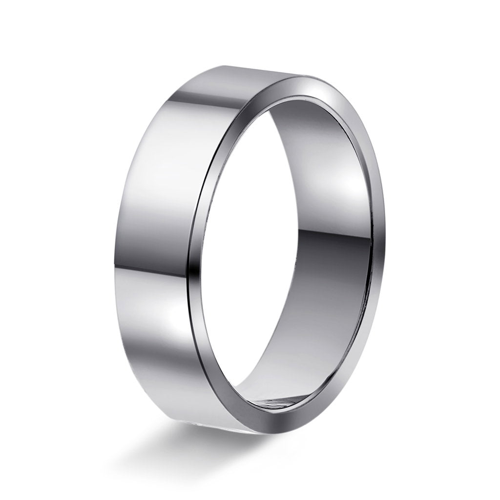 Ring i 950 platina, rektangulær, bilde 8 av 12