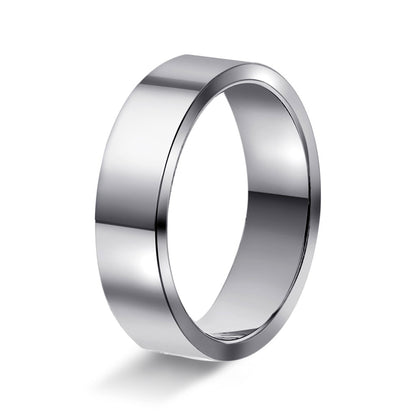 Ring i 950 platina, rektangulær, bilde 8 av 12