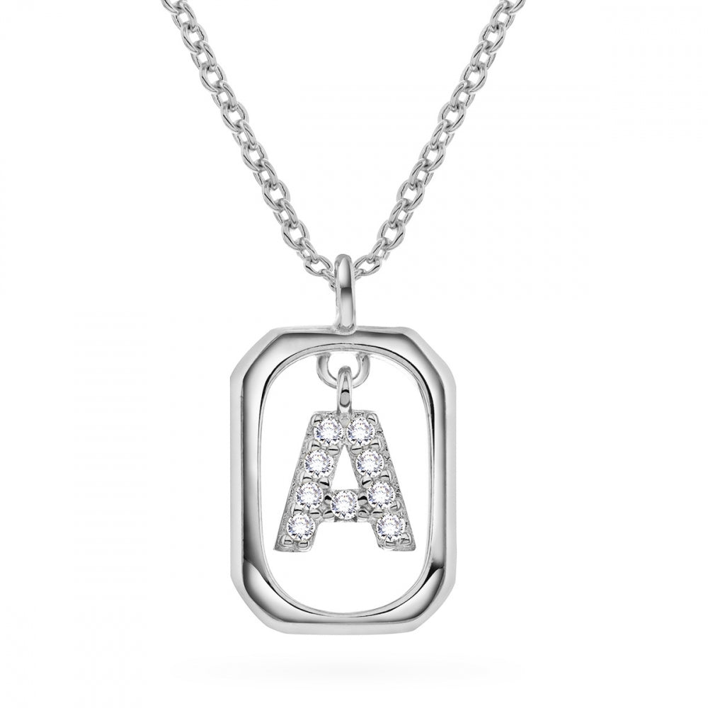 Jewelry Letters anheng i sølv med zirkonia, bokstav, bilde 3 av 57