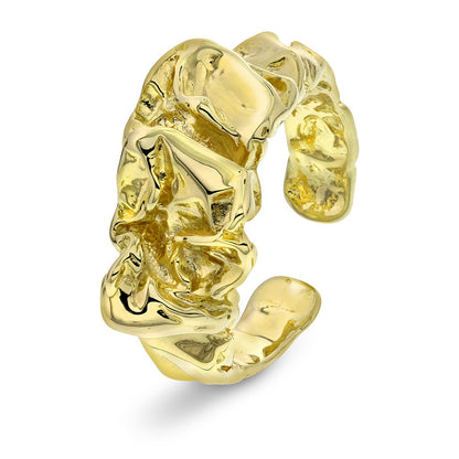 Shapes Mindful ring i forgylt 925 sølv, justerbar, 9 mm, bilde 1 av 4