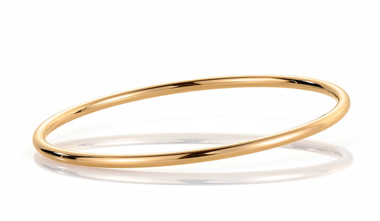 Classic armring i 585 gult gull, rund profil 3 mm, størrelse 64