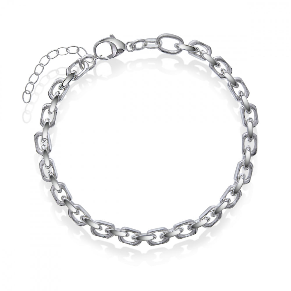 Anker armbånd i sølv 4 mm, 17+3 cm, bilde 1 av 2