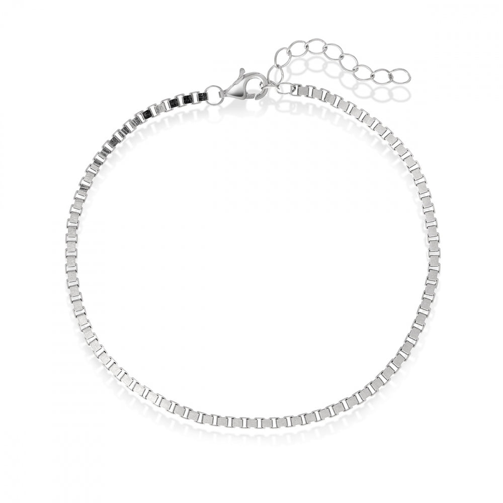 62297 - Armbånd i sølv, veneziansk 17+3 cm