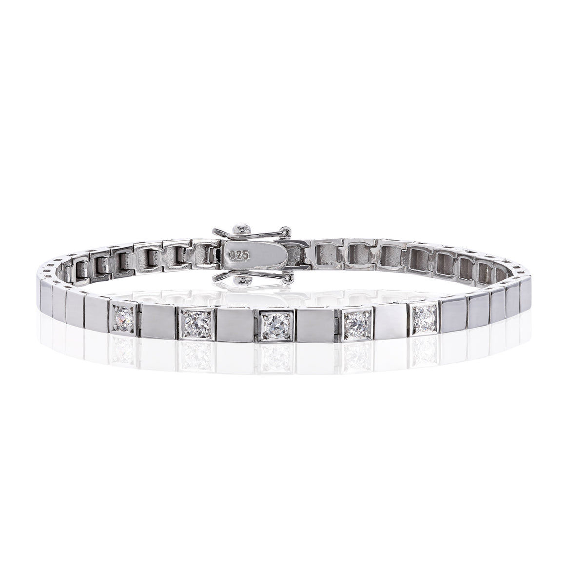 Armbånd i 585 gull med diamanter 0,5 ct GTW/VS, 4,5 mm, bilde 2 av 2