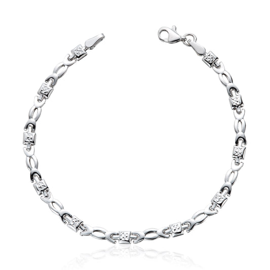 Armbånd hvitt 585 Artikkelnr: 16481 - Bjerveur.noArmbånd hvitt 585 Artikkelnr: 16481