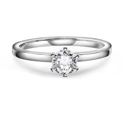 Gems ring i 14 karat hvitt gull med labdiamant 0,50 ct, bilde 1 av 5