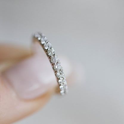 Ring i hvitt gull med diamant 0,50 ct, bredde 2,7 mm, bilde 3 av 4
