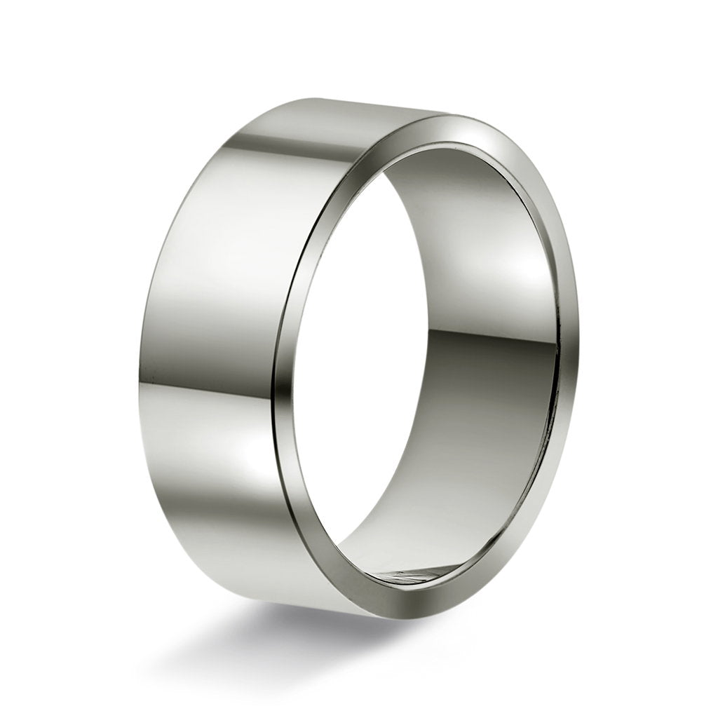 Ring i 14 karat hvitt gull, innvendig rektangulær, bilde 6 av 6
