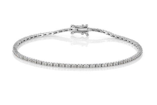 Carmen armbånd i 585 hvitt gull med diamant, tennis 1,00 ct