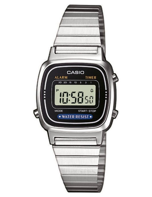 Casio Vintage LA670WEA-1EF herreklokke i stål