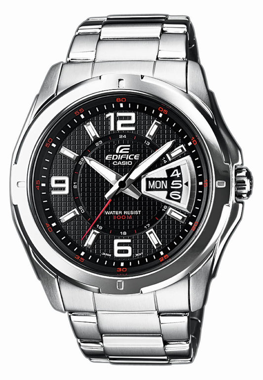 Casio Edifice EF-129D-1AVEF herreklokke i stål