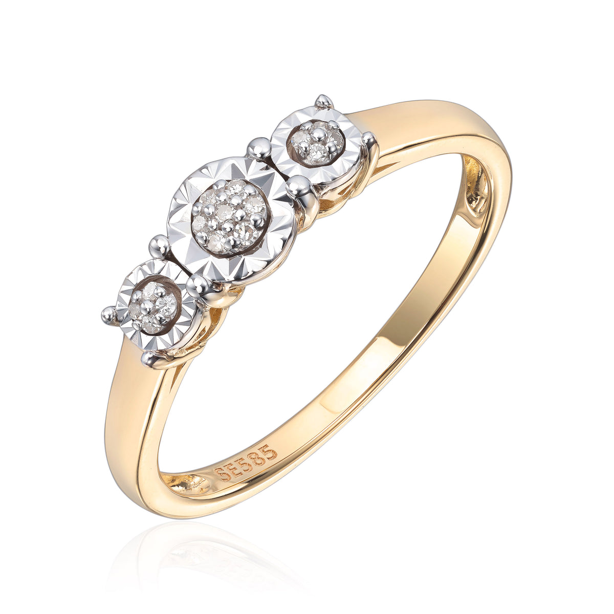 Ring med diamanter 0,04ct Wsi Artikkelnr: 57335 - Bjerveur.noRing med diamanter 0,04ct Wsi Artikkelnr: 57335