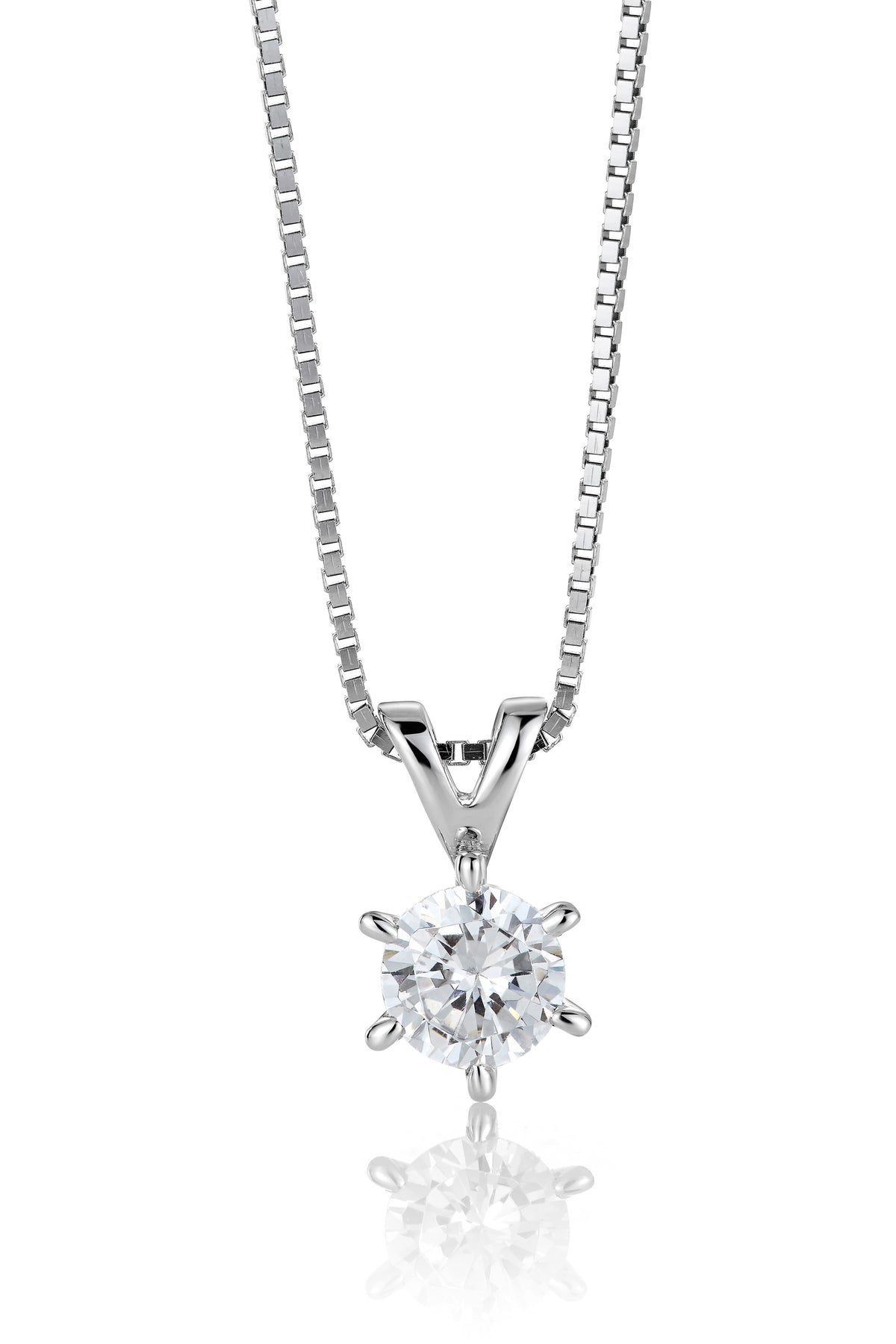 Svolder anheng i 585 gull med diamant 1 ct, VS, bilde 1 av 3
