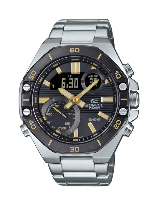 Casio Edifice ECB-10DB-1A9EF herreklokke i stål