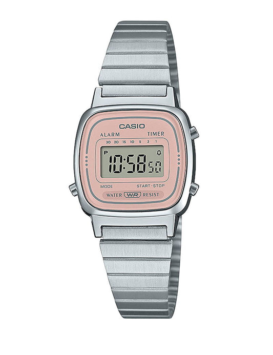 Casio Vintage LA670WEA-4A2EF dameklokke i stål