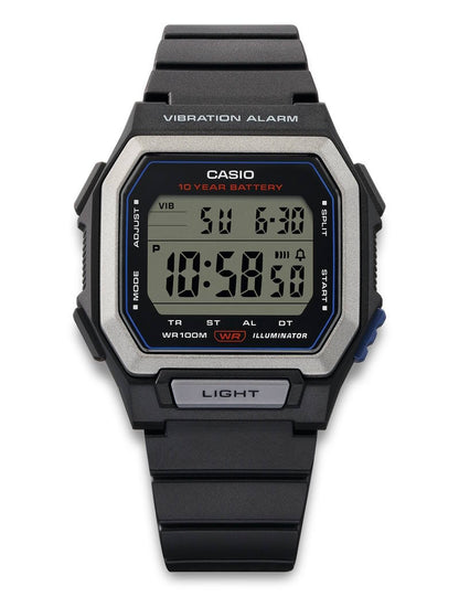 Casio Timeless W-738H-1AVEF herreklokke i resin, bilde 3 av 3