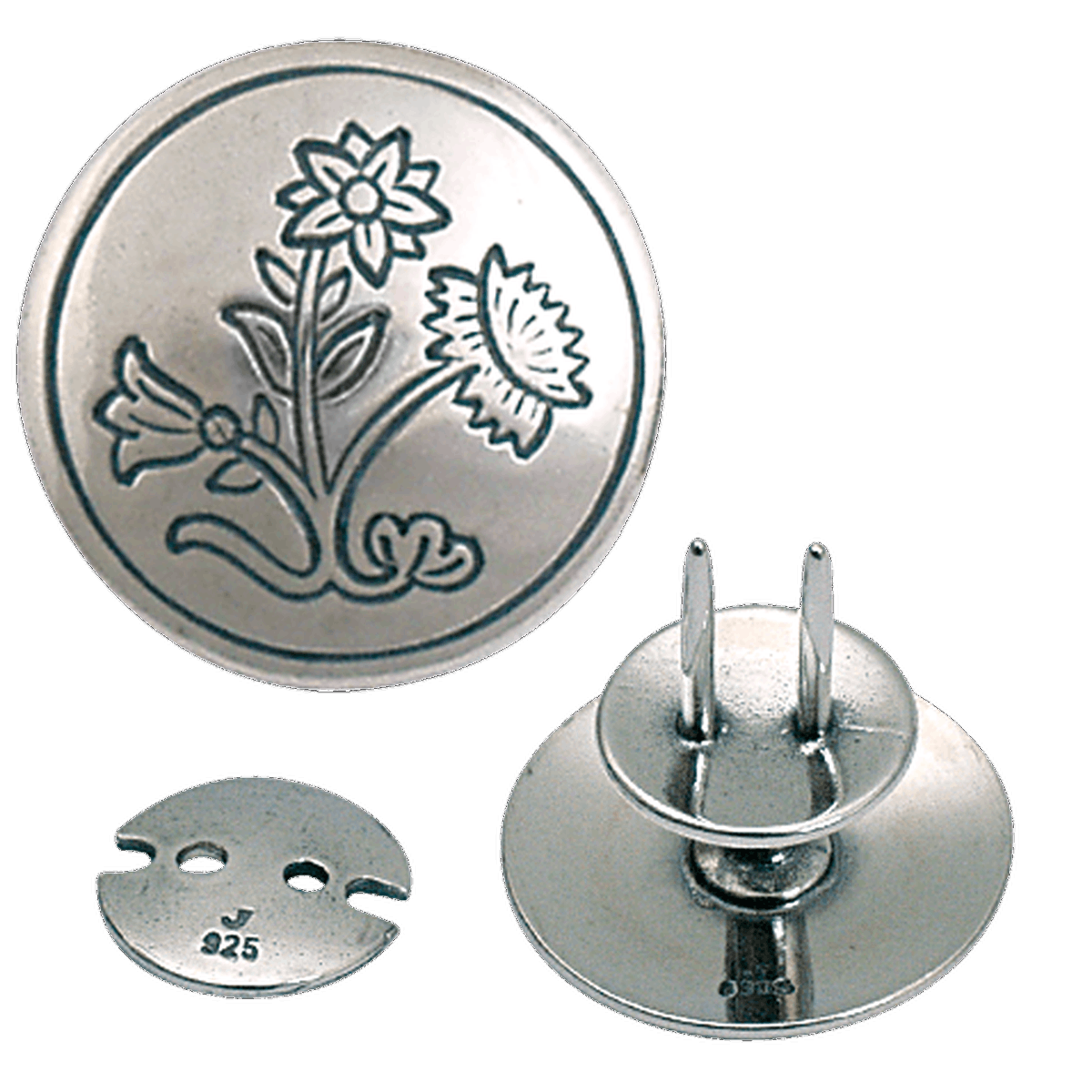Knapp til kniv 20 mm, oksidert 583131