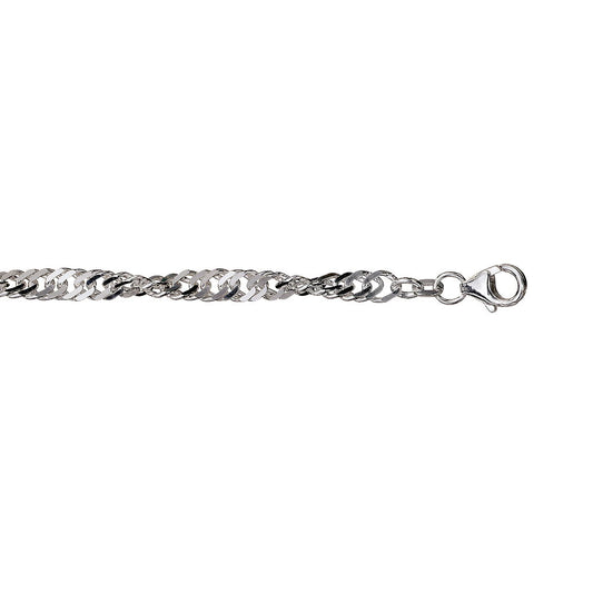SINGAPORE ARMBÅND I SØLV 4,6 MM 19 CM 284818 - Bjerveur.noSINGAPORE ARMBÅND I SØLV 4,6 MM 19 CM 284818
