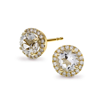ØREDOBBER GULL MED DIAMANTER 0,17CT WSI 59372