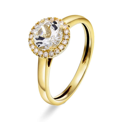 RING I GULL MED DIAMANTER 0,12 CT WSI 59373