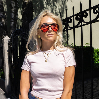 Frida Leonore Kindred øredobber i forgylt stål, 23 mm, bilde 5 av 10