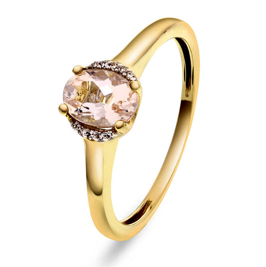RING I GULL MED DIAMANTER 0,02 CT 59489