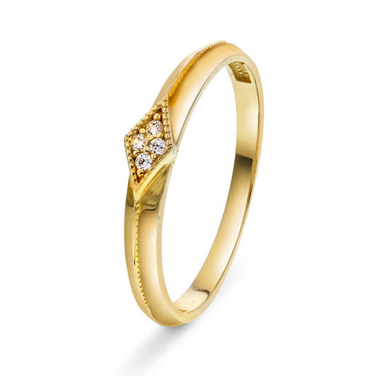 RING I GULL MED ZIRKONIA 59500