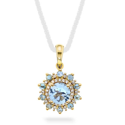 ANHENG I GULL MED DIAMANTER 0,07 CT WP 59635