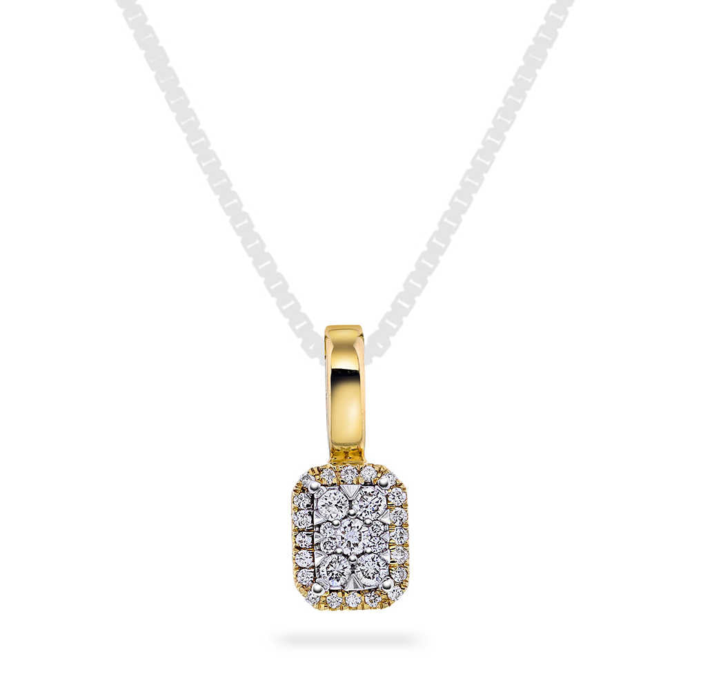 Anheng i gull med diamant 0,15 WP 59729