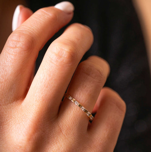 Ring i gull med diamanter 0,10 ct WP 59745
