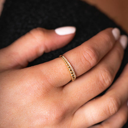 Ring i gull med zirkonia 59748
