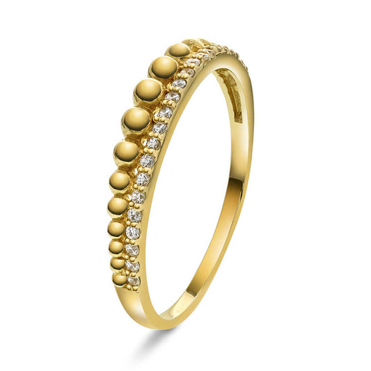 Ring i gull med zirkonia 59748