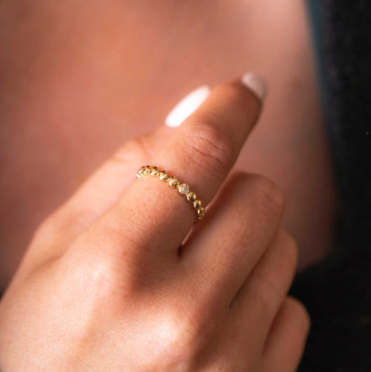 Ring i gull med zirkonia 59749