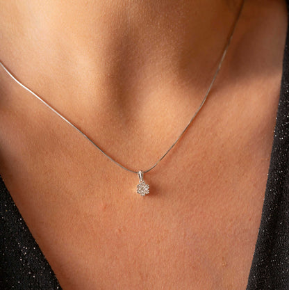Anheng i gull med diamanter 0,15 ct WP1 59756