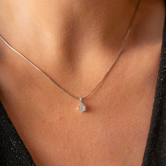 Anheng i gull med diamanter 0,15 ct WP1 59756