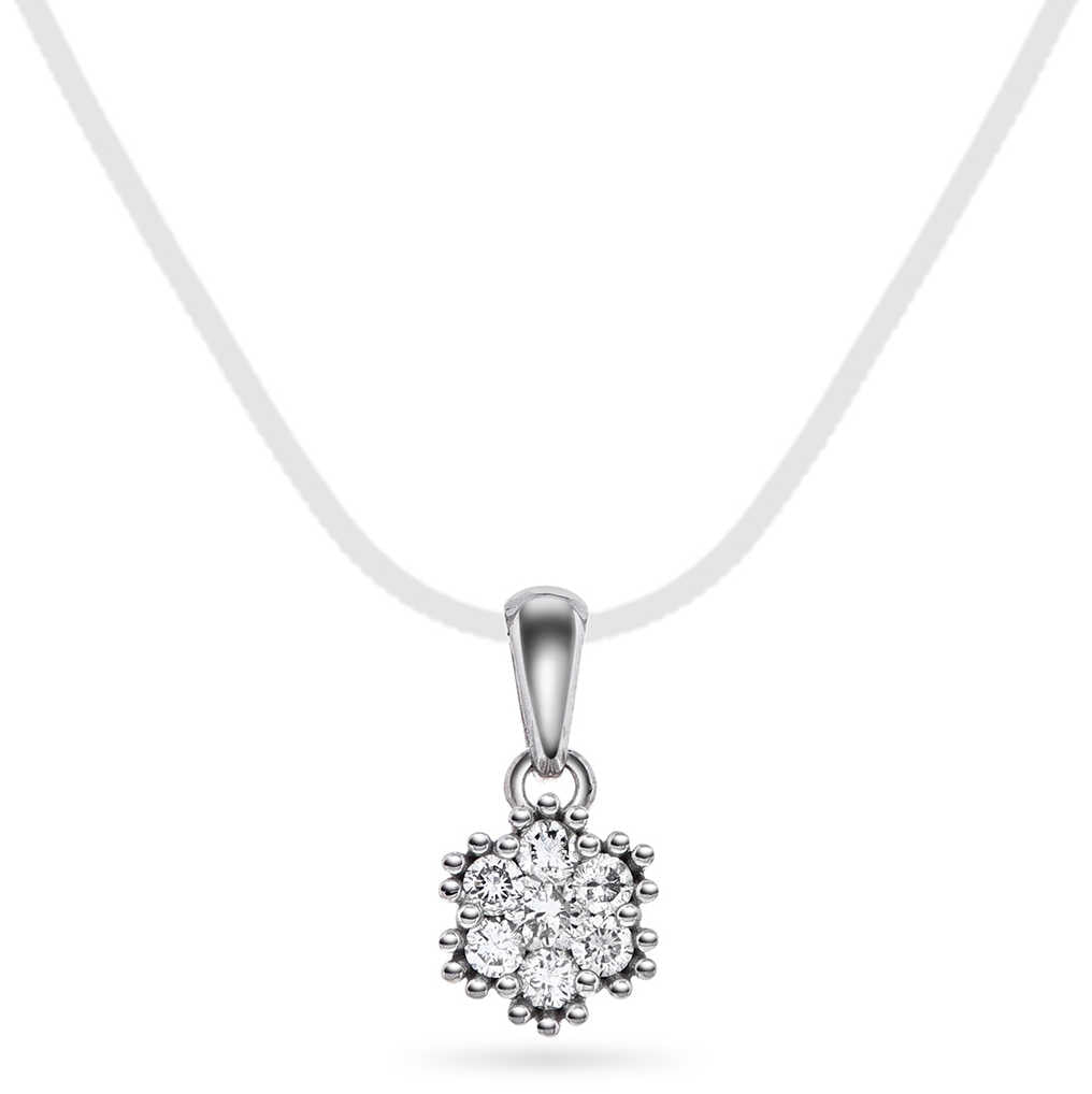 Anheng i gull med diamanter 0,15 ct WP1 59756