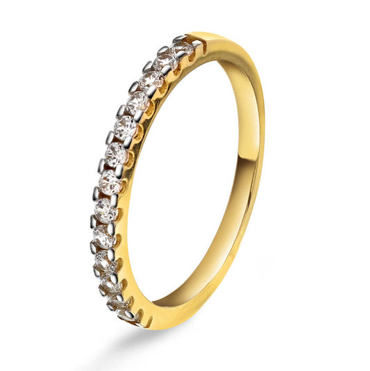 Ring i gull med zirkonia 59787