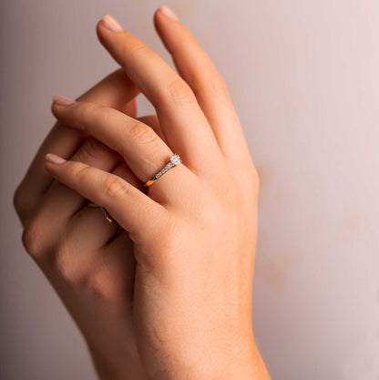Ring i gull med diamanter 0,20 ct WP 59793