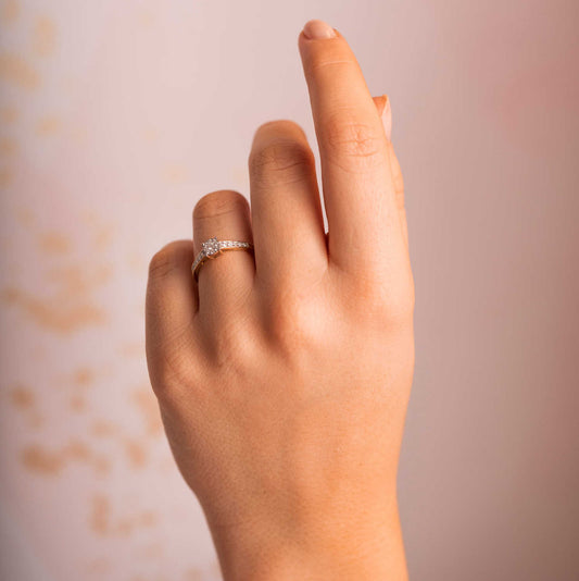 Ring i gull med diamanter 0,20 ct WP 59793