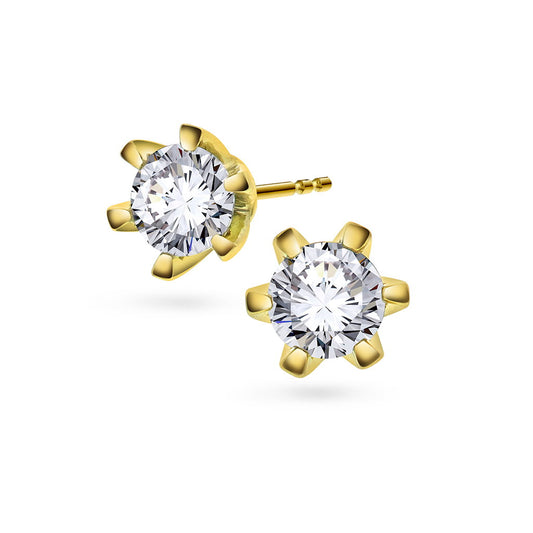 Vida øredobber i gult gull med diamant 0,60 ct, bilde 1 av 5