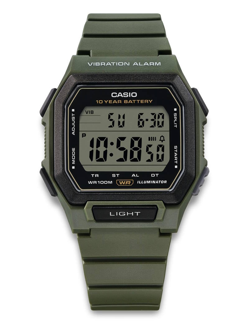 Casio Timeless W-738H-3AVEF herreklokke i resin, bilde 2 av 2