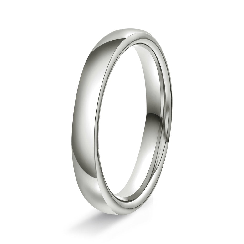 Ring i 14 karat hvitt gull, innvendig oval, bilde 2 av 6