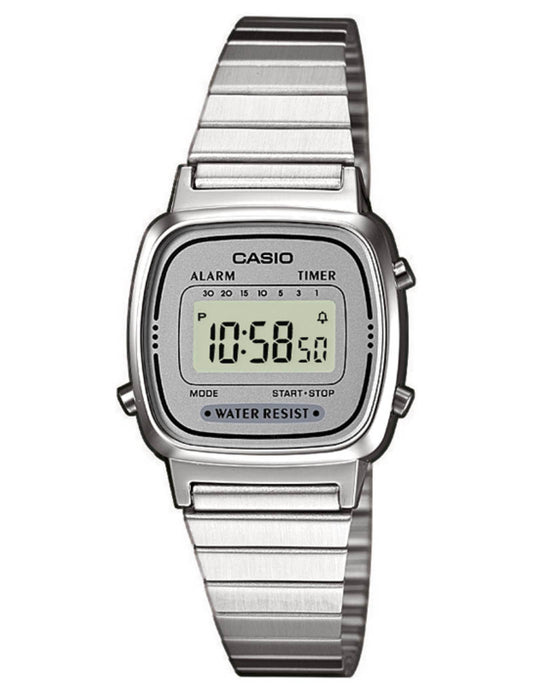 Casio Vintage LA670WEA-7EF herreklokke i stål