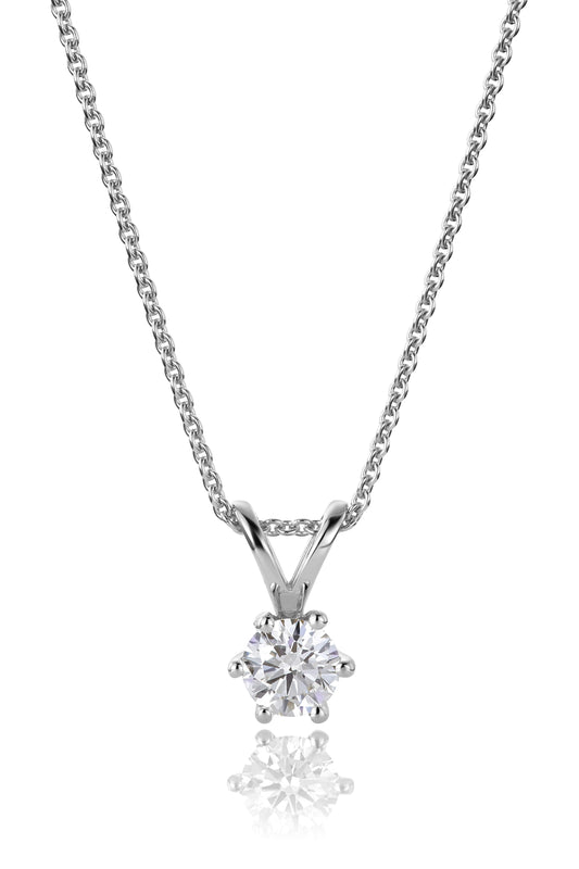 Svolder anheng i 585 gull med diamant 0,2 ct, bilde 2 av 2