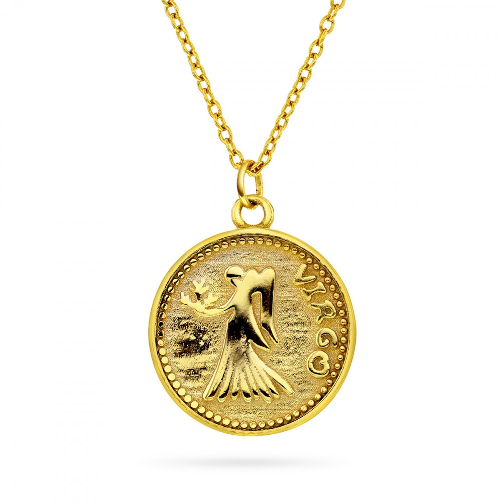 Zodiacs anheng i forgylt sølv, tosidig, 16 mm, bilde 4 av 24