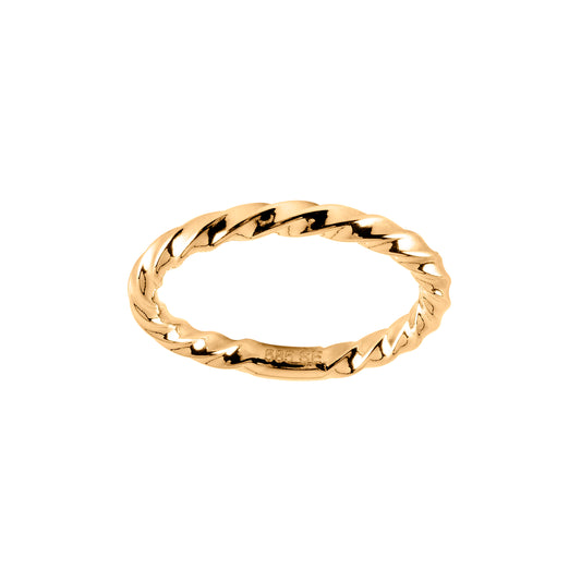 Carmen ring i 585 gult gull, Flette-modell 2,7 mm