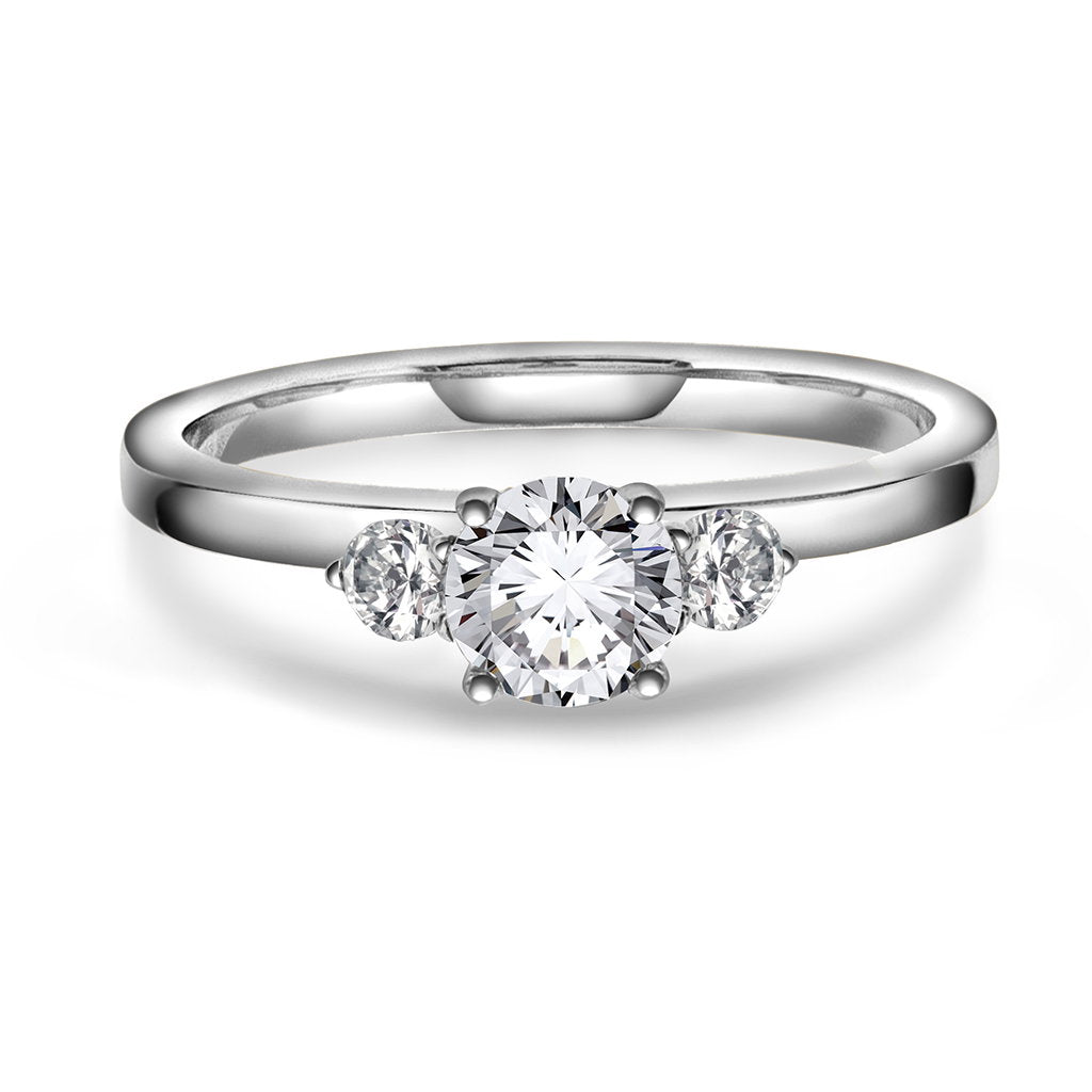 Gems ring i 14 karat hvitt gull med LAB-diamant 0,95 ct, bilde 1 av 6